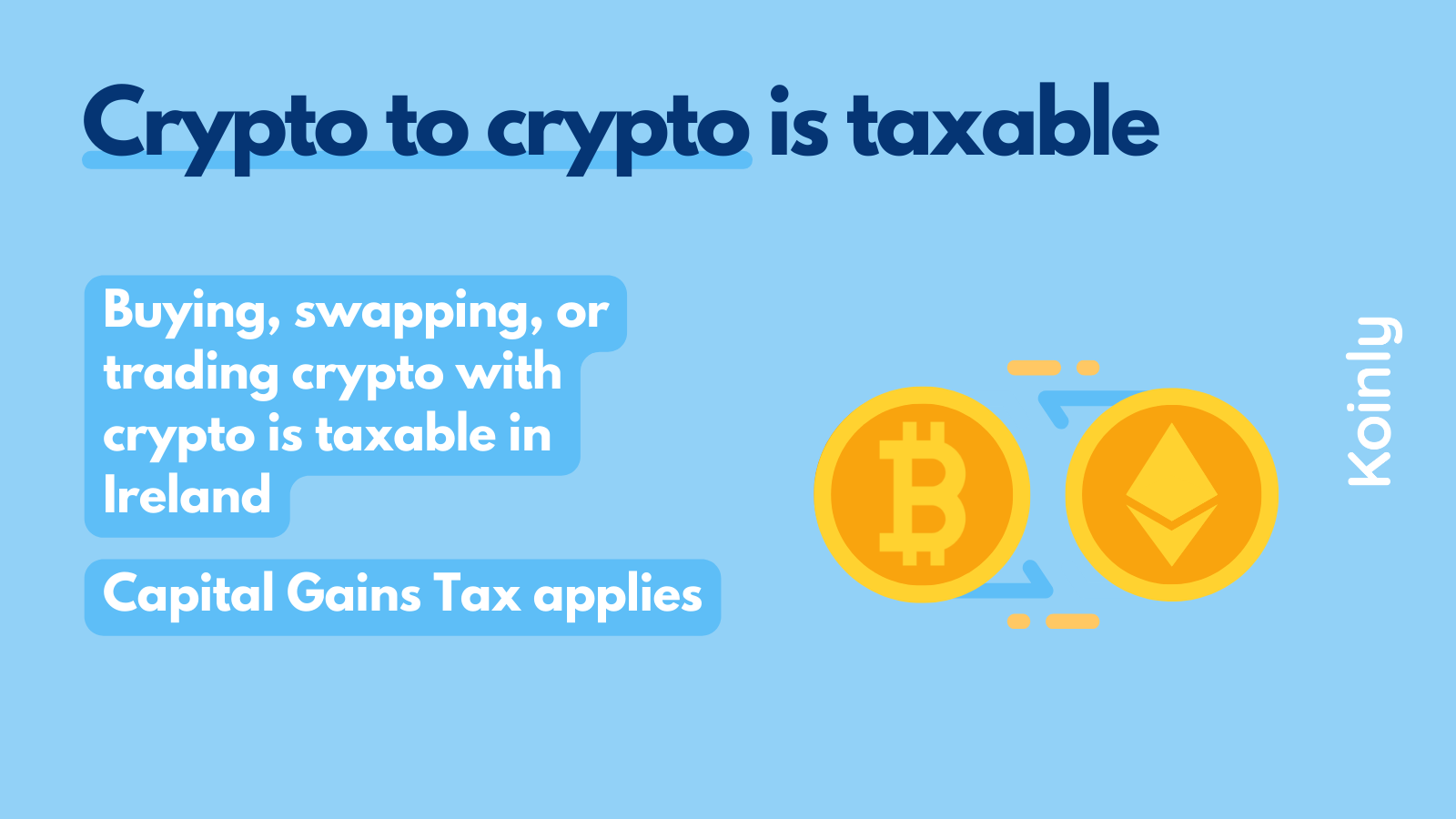 crypto to crypto is taxable in Ireland