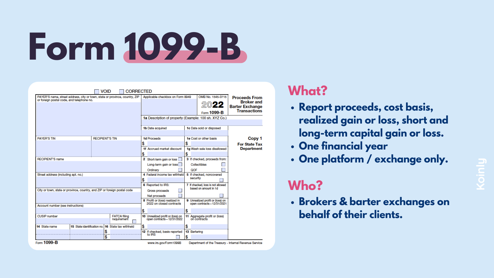 Form 1099-B Example