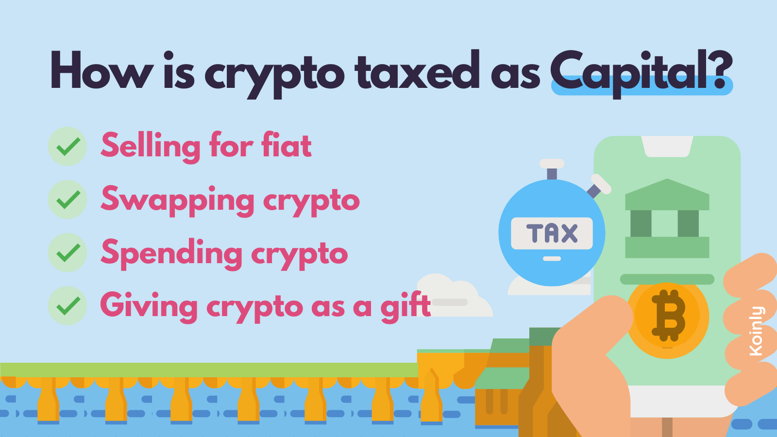 Cryptocurrency gains can be treated as capital gains tax