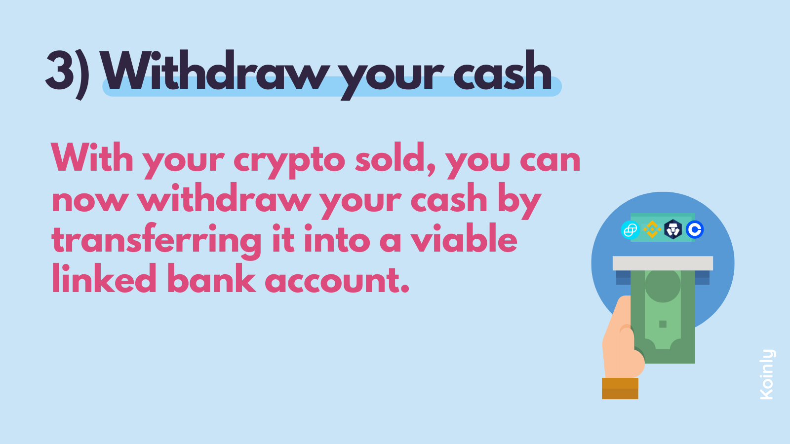 withdraw your cash from crypto exchange