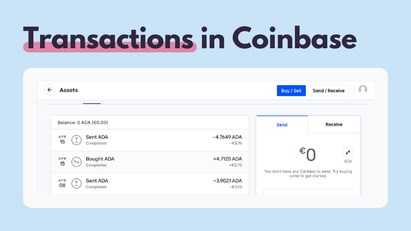 Transactions in Coinbase example