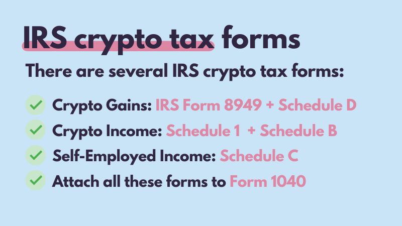 IRS crypto tax forms