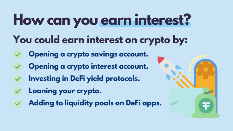How can you earn interest on crypto?